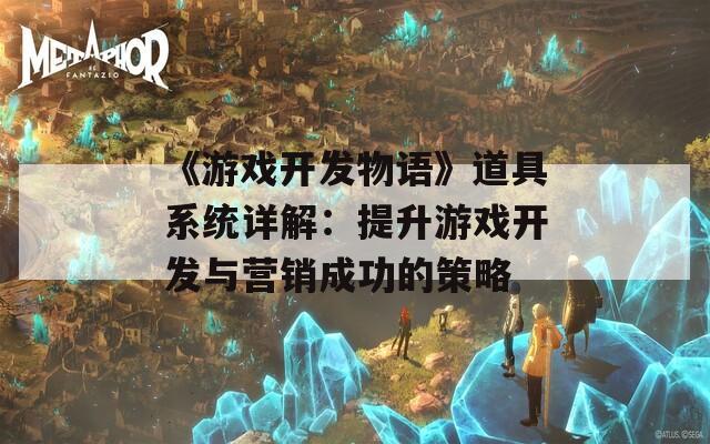 《游戏开发物语》道具系统详解：提升游戏开发与营销成功的策略