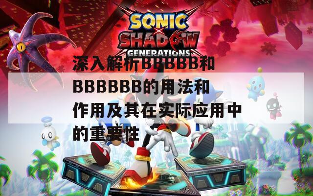 深入解析BBBBB和BBBBBB的用法和作用及其在实际应用中的重要性