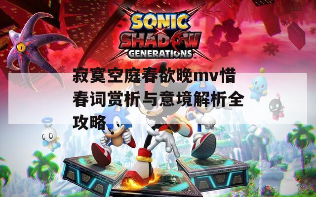 寂寞空庭春欲晚mv惜春词赏析与意境解析全攻略