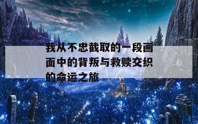 我从不忠截取的一段画面中的背叛与救赎交织的命运之旅