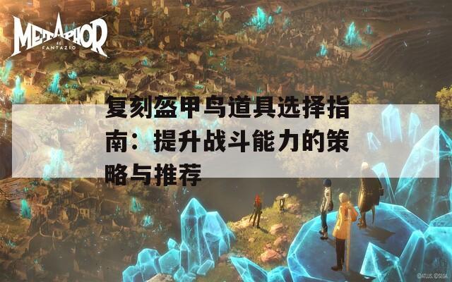 复刻盔甲鸟道具选择指南：提升战斗能力的策略与推荐