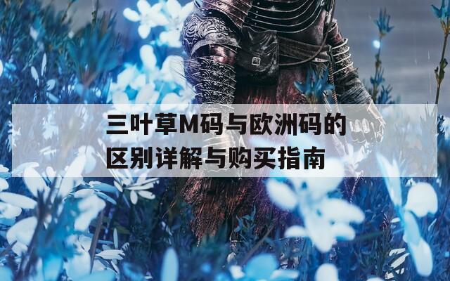 三叶草M码与欧洲码的区别详解与购买指南