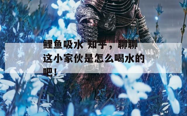 鲤鱼吸水 知乎，聊聊这小家伙是怎么喝水的吧！
