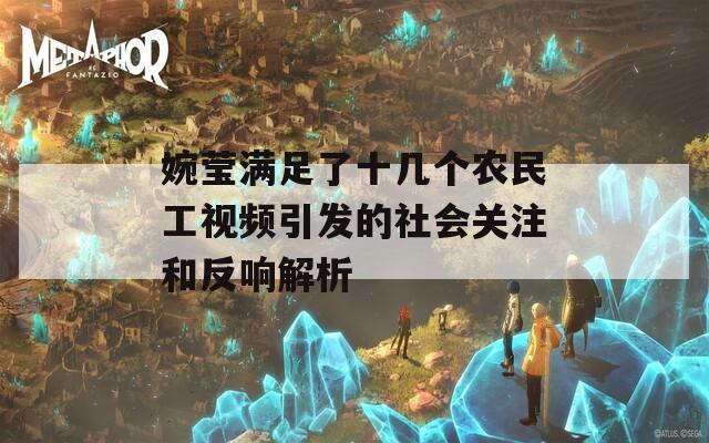 婉莹满足了十几个农民工视频引发的社会关注和反响解析