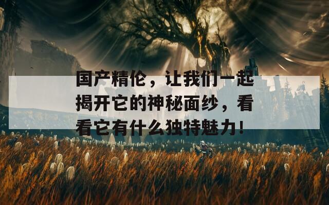 国产精伦，让我们一起揭开它的神秘面纱，看看它有什么独特魅力！