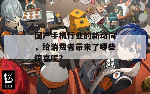 国产手机行业的新动向，给消费者带来了哪些惊喜呢？