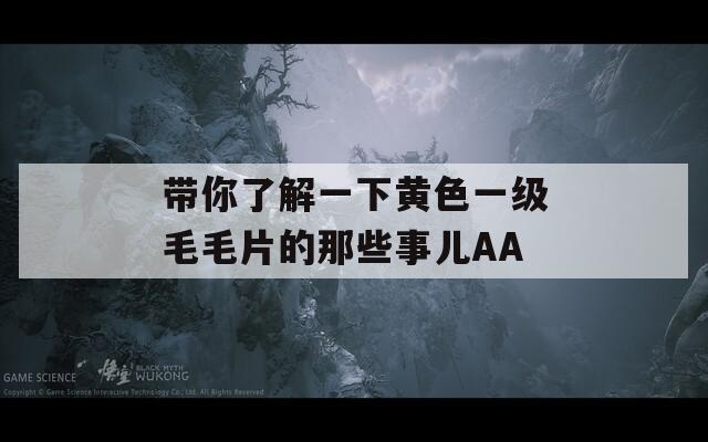 带你了解一下黄色一级毛毛片的那些事儿AA