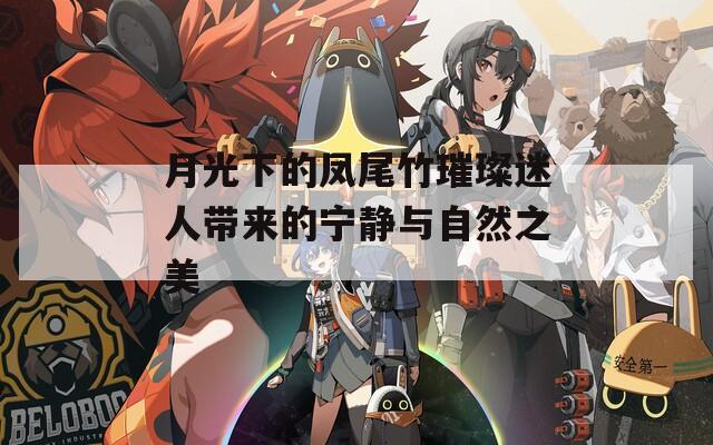 月光下的凤尾竹璀璨迷人带来的宁静与自然之美