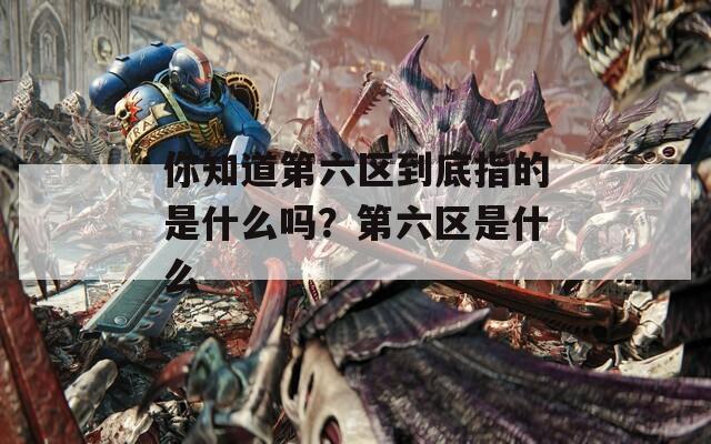 你知道第六区到底指的是什么吗？第六区是什么