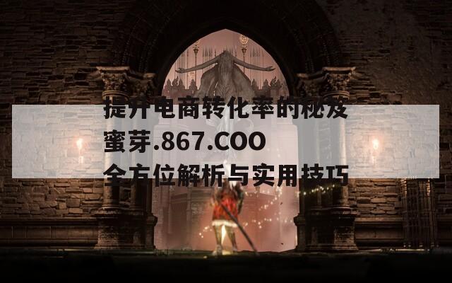 提升电商转化率的秘笈蜜芽.867.COO全方位解析与实用技巧