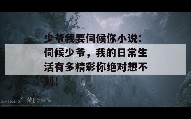 少爷我要伺候你小说：伺候少爷，我的日常生活有多精彩你绝对想不到！