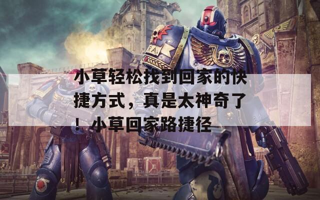 小草轻松找到回家的快捷方式，真是太神奇了！小草回家路捷径