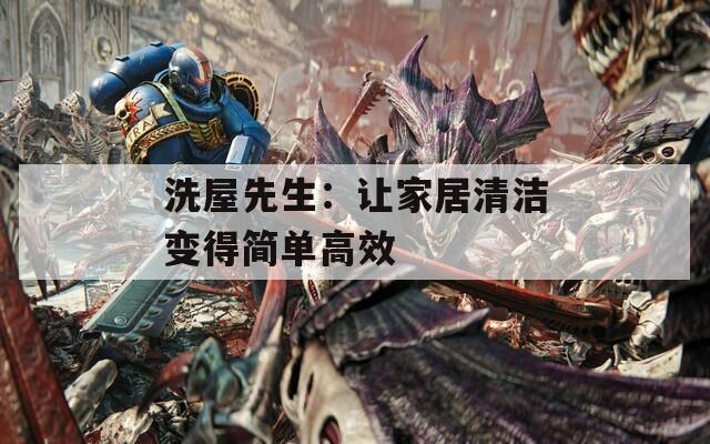 洗屋先生：让家居清洁变得简单高效