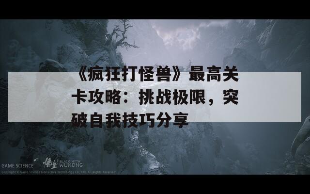 《疯狂打怪兽》最高关卡攻略：挑战极限，突破自我技巧分享