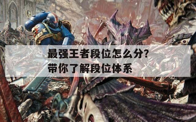 最强王者段位怎么分？带你了解段位体系
