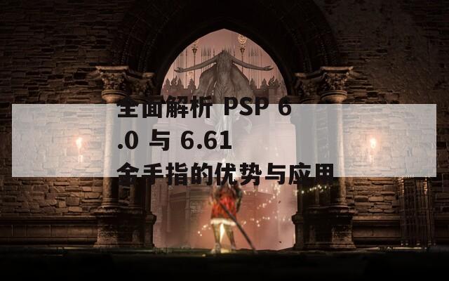 全面解析 PSP 6.0 与 6.61 金手指的优势与应用