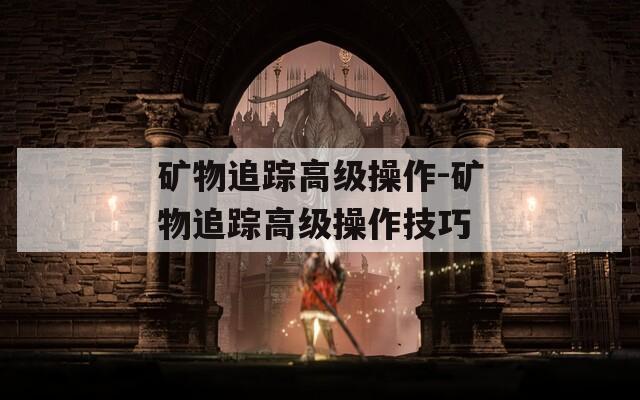 矿物追踪高级操作-矿物追踪高级操作技巧