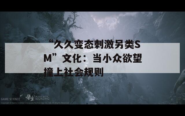 “久久变态刺激另类SM”文化：当小众欲望撞上社会规则