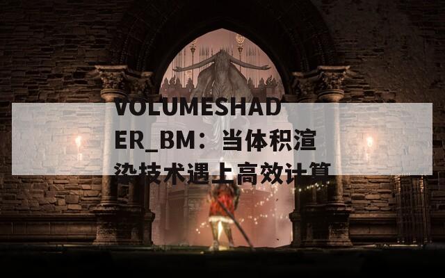 VOLUMESHADER_BM：当体积渲染技术遇上高效计算